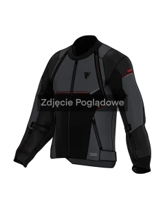 KURTKA MOTOCYKLOWA TEKSTYLNA REBELHORN SWIFT BLACK DARK GREY RED L
