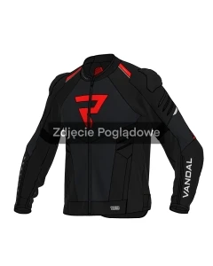 KURTKA MOTOCYKLOWA TEKSTYLNA REBELHORN VANDAL 2 AIR BLACK RED XXL