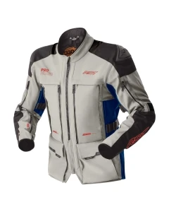 KURTKA MOTOCYKLOWA TEKSTYLNA RST PRO SERIES ADVENTURE D3O SILVER BLUE M