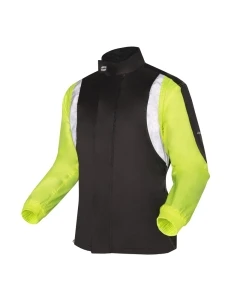 KURTKA PRZECIWDESZCZOWA OZONE MARIN BLACK/FLUO YELLOW XS