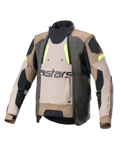 KURTKA TEKSTYLNA ALPINESTARS HALO DRYSTAR DARK KHAKI/SAND/FLUO YELLOW XXL