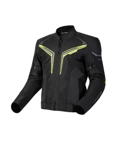 KURTKA TEKSTYLNA OZONE FLOW BLACK/FLUO YELLOW XS