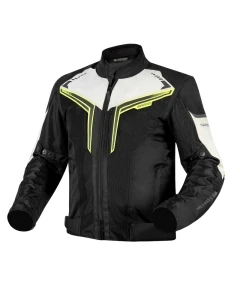 KURTKA TEKSTYLNA OZONE FLOW BLACK/GREY/FLUO YELLOW XS