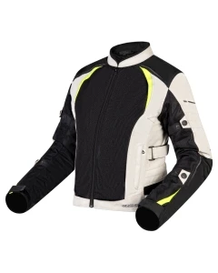 KURTKA TEKSTYLNA OZONE FLOW LADY BLACK/GREY/FLUO YELLOW DXS