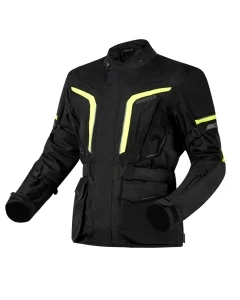 KURTKA TEKSTYLNA OZONE SAHARA BLACK/FLUO YELLOW S