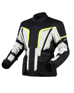 KURTKA TEKSTYLNA OZONE SAHARA BLACK/GREY/FLUO YELLOW XS