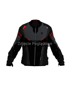 KURTKA TEKSTYLNA REBELHORN HIFLOW V BLACK/GREY/RED 3XL