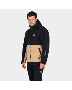 Modra Men's Waterproof Jacket - Black/Sand