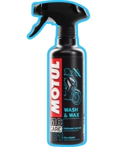 Motul E1 Wash&Wax to bardzo wydajny preparat do czyszcznia motocykla z woskiem. Produkt czyści twój motocykl bez użycia wody