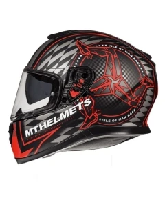 MT WYPRZEDAZ KASK INTEGRALNY THUNDER 3 SV ISLE OF MAN Z BLENDĄ KOLOR CZARNY MAT/CZERWONY ROZMIAR XS
