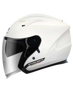 MT WYPRZEDAŻ KASK OTWARTY JET Z BLENDĄ AVENUE SOLID GLOSS PEARL WHITE KOLOR BIAŁY POŁYSK ROZMIAR XS