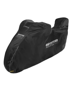 OXFORD 12/2025 AQUATEX PRO POKROWIEC WODOODPORNY NA MOTOCYKL Z MIEJSCEM NA KUFER CENTRALNY KOLOR CZARNY ROZMIAR XL