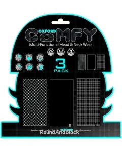 OXFORD KOŁNIERZ WIELOFUNKCYJNY WIATROODPORNY COMFY 3 SZTUKI W OPAKOWANIU KOLOR TARTAN