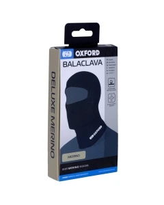 OXFORD KOMINIARKA Z WEŁNY MERINO Z DUŻYM OTWOREM NA OCZY DELUXE BALACLAVA MERINO KOLOR CZARNY ROZMIAR UNIWERSALNY