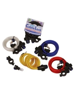 OXFORD LINKA CABLE LOCK Z ZAMKNIĘCIEM DŁUGOŚĆ 1.8M X 12MM KOLOR CIEMNY BS