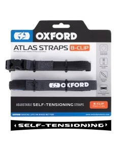 OXFORD PASY TRANSPORTOWE ATLAS B-CLIP 17mm x 1.2M 2 SZTUKI W ZESTAWIE KOLOR SZARY