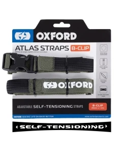 OXFORD PASY TRANSPORTOWE ATLAS B-CLIP 26mm x 1.2M 2 SZTUKI W ZESTAWIE KOLOR ZIELONY (KHAKI)