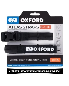 OXFORD PASY TRANSPORTOWE ATLAS B-CLIP 26MM X 2 M KOLOR CZARNY