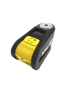 OXFORD PROMOCJA BLOKADA TARCZY HAMULCOWEJ ALARMEM ALPHA XA14 KOLOR CZARNY/ŻÓŁTY FLUO (PIN 14MM)