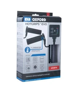 OXFORD PROMOCJA MANETKI PODGRZEWANE DO MOTOCYKLA EVO SPORT Z PANELEM STERUJĄCYM I TERMOSTATEM DO KIEROWNICY 22MM DŁUGOŚĆ 114-123MM (EL)