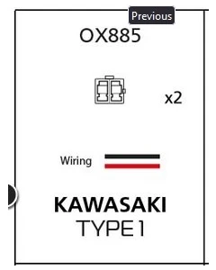 OXFORD PROMOCJA PRZEJŚCIÓWKA PRZERYWACZA DO KIERUNKOWSKAZÓW LED (2 SZTUKI W ZESTAWIE) PASUJE DO HONDA.KAWASAKI (STARY KOD: OF780)