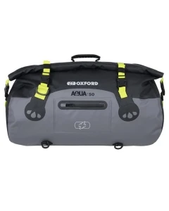 OXFORD TORBA AQUA T-50 ROLLBAG WODOODPORNA POJEMNOŚĆ 50L KOLOR CZARNY/SZARY/ŻÓŁTY FLUO