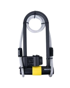 OXFORD ZABEZPIECZENIE ANTYKRADZIEŻOWE KŁÓDKA MAGNUM DUO U-LOCK Z UCHWYTEM I LINKĄ (177x340mm)