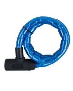 OXFORD ZABEZPIECZENIE ANTYKRADZIEŻOWE WZMOCNIONE BARIIER ARMOURED CABLE 1.4mx25mm (ZAMKNIĘCIE NA KLUCZ) KOLOR NIEBIESKI