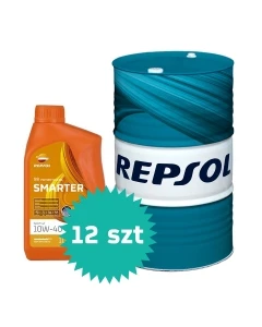 PROMOCJA REPSOL OLEJ SILNIKOWY 4T SMARTER SPORT 10W40 BECZKA 60L, MA2 PÓŁSYNTETYCZNY+ 12SZT OLEJU REPSOL SMARTER SPORT 4T 10W-40 ( 1ZŁ ZA SZT)