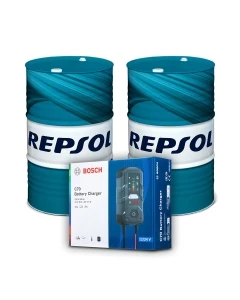 PROMOCJA REPSOL OLEJ SILNIKOWY 4T SMARTER SYNTHETIC 10W40 BECZKA 60L MA2 SYNTETYCZNY x2 + PROSTOWNIK BOSH