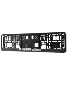 RAMKI NA REJESTRACJĘ SAMOCHODOWĄ REBELHORN REBEL ON BOARD BLACK 2 SZT