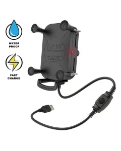 RAM® Tough-Charge™ z wodoodpornym uchwytem do ładowania bezprzewodowego X-Grip® 10W