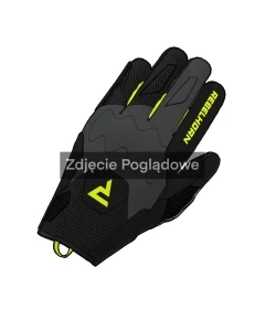 RĘKAWICE MOTOCYKLOWE REBELHORN CORE BLACK GREY FLUO YELLOW L