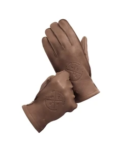 RĘKAWICE SKÓRZANE BROGER ALASKA VINTAGE BROWN S
