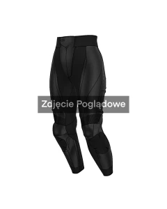 SPODNIE MOTOCYKLOWE SKÓRZANE DAMSKIE REBELHORN DIVA BLACK (DŁUGA NOGAWKA) L-W36