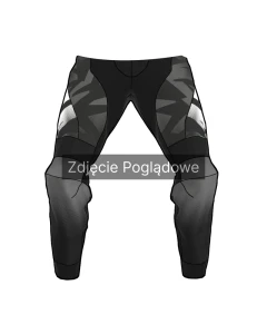 SPODNIE SKÓRZANE REBELHORN INFERNO BLACK/BLUE/WHITE/RED 58