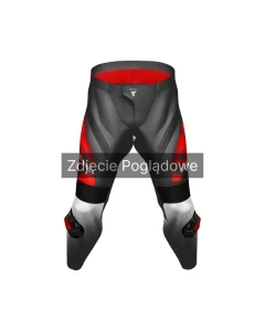 SPODNIE SKÓRZANE REBELHORN INFERNO BLACK/FLUO RED 60