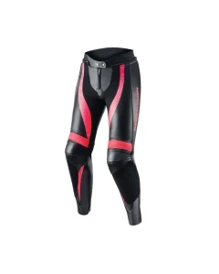 SPODNIE SKÓRZANE REBELHORN REBEL LADY PINK/BLACK D38