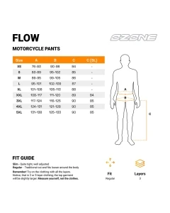 SPODNIE TEKSTYLNE OZONE FLOW BLACK XL