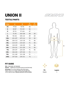 SPODNIE TEKSTYLNE OZONE UNION II BLACK (KRÓTKA NOGAWKA) S-M
