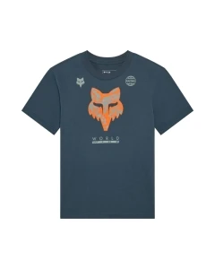 T-SHIRT DAMSKI FOX IMAGE PRINT DEEP COBALT L