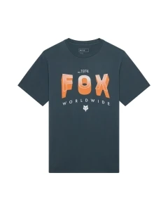 T-SHIRT FOX BLOCK 195 ORIGINAL DEEP COBALT XL