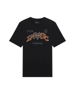T-SHIRT JUNIOR FOX IMAGE PRINT ULTRA BLACK YXL
