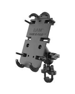 Uchwyt na telefon RAM® Quick-Grip™ XL z podstawą U-Bolt na kierownicę - krótki