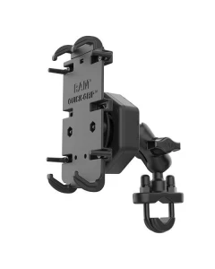 Uchwyt na telefon RAM® Quick-Grip™ XL z Vibe-Safe™ i podstawą U-Bolt - krótki