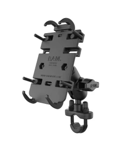Uchwyt na telefon RAM® Quick-Grip™ z podstawą U-Bolt na kierownicę - krótki