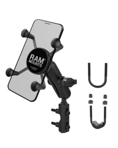 Uchwyt na telefon RAM® X-Grip® z podstawką na zbiornik hamulca/sprzęgła - średni