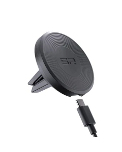 UCHWYT SAMOCHODOWY NA KRATKĘ WENTYLACJI Z ŁADOWARKĄ SP CONNECT CHARGING VENT MOUNT SPC+ BLACK