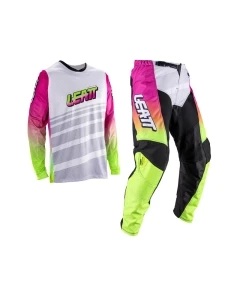 ZESTAW OFFROADOWY (BLUZA I SPODNIE) LEATT MINI JUNIOR RIDE KIT 3.5 V26 RETRO PINK XXS/EU100
